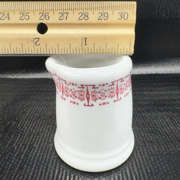 Vintage Small Restaurant Hotel Ware Heavy Duty Heavy Creamer Mini Pitcher Jug - Picture 3 of 10